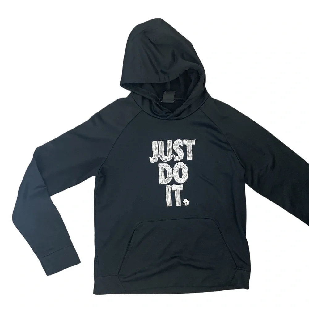 Nike Kids Black Hoodie and Blue Long Sleeve Shirt - Picture 2 of 6